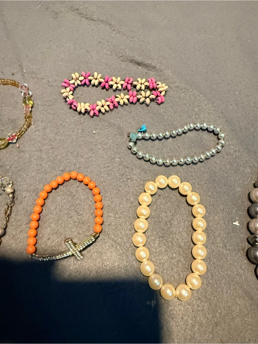 Colorful Beaded Stretch Bracelet - Multicolor